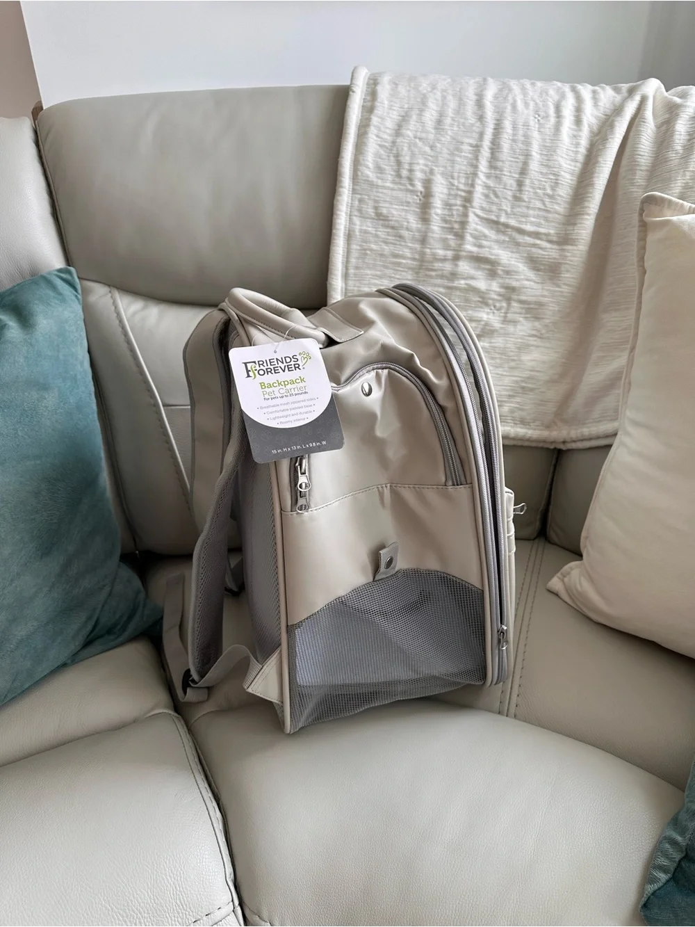 NWT Friends Forever Pet Backpack Carrier | Cat & Small Dog | Sherpa Liner